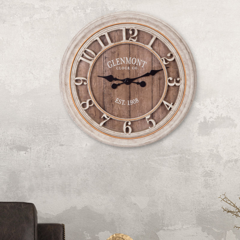 NielsenBainbridge Oversized Glenmont 28" Wall Clock Wayfair